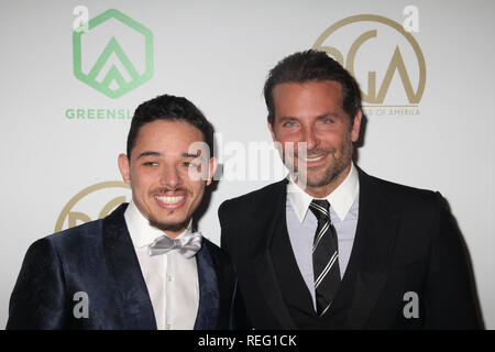 Anthony Ramos, Bradley Cooper 01/19/2019 Il trentesimo produttori annuale Guild Awards tenutosi presso il Beverly Hilton di Beverly Hills, CA Foto: Cronos/Hollywood News Credito: Cronos/Alamy Live News Foto Stock