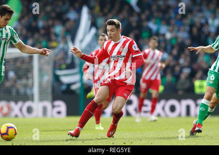 Sevilla, Spagna. Xx gen, 2019. Valery Fernandez (Girona) Calcio/Calcetto : spagnolo "La Liga Santander' match tra Real Betis 3-3 Girona FC al Estadio Benito Villamarin in Sevilla, Spagna . Credito: Mutsu Kawamori/AFLO/Alamy Live News Foto Stock