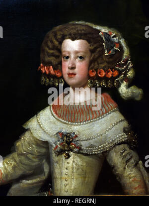 La Infanta María Teresa, futura regina di Spagna da Diego Velázquez (1599-1660) 17esimo secolo Spagna, Spagnolo, Foto Stock