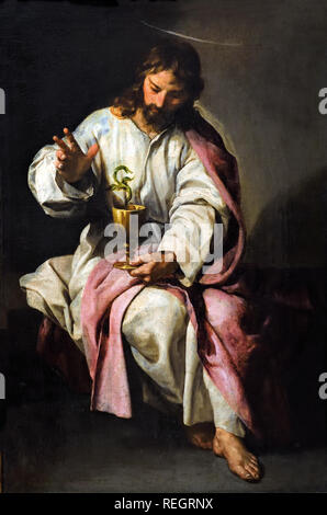 San Giovanni Evangelista, da Alonso Cano (Granada 1601 - Granada (1667), in Spagna, in spagnolo, Foto Stock