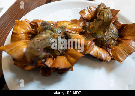 Cibo Roma Italia ebraica romana Carciofi fritti Foto Stock