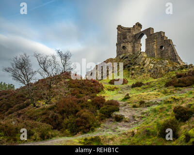 Mow Cop Castello (follia). Cheshire / Staffordshire, ST7 3PA Inghilterra, Regno Unito. Costruito per Rode Hall da Randle Wilbraham. Vedute di Cheshire & Staffordshire Foto Stock