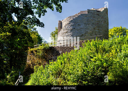 Burgruine Nordeck Steinachtal im Foto Stock