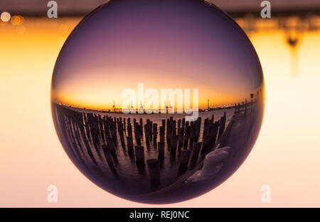 Princes pier lensball fotografia Foto Stock