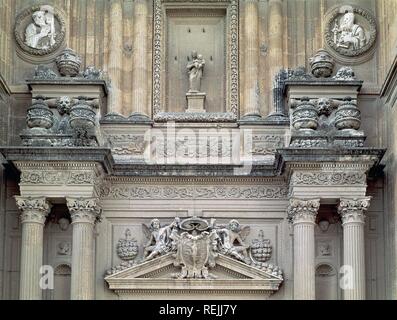 DETALLE DE LA PORTADA PRINCIPAL DE LA CATEDRAL DE ALMERIA - siglo XVI - RENACIMIENTO ESPAÑOL. Autore: OREA JUAN DE. Posizione: Catedral de Nuestra Señora de la Encarnación. Almería. Spagna. Foto Stock