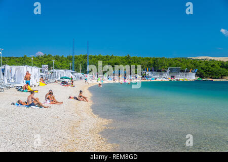 Novalja, islan Pag, Croazia Foto Stock