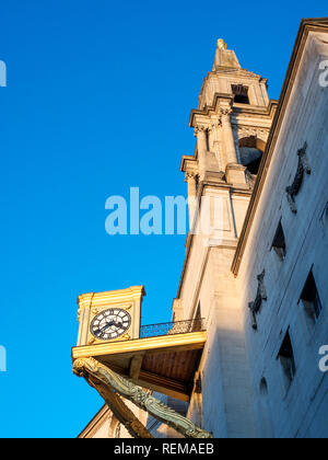 Pomeriggio invernale in luce la sala civica a Leeds West Yorkshire Inghilterra Foto Stock