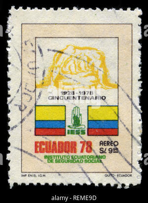 Francobollo da Ecuador pubblicato nel 1978 Foto Stock