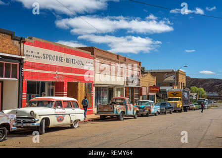 Historic Erie Street a Lowell, ora parte di Bisbee, Arizona Foto Stock