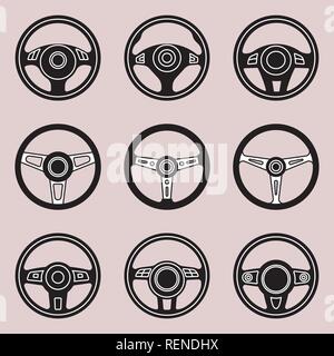 Macchina volante. Piatto icone vettoriali Illustrazione Vettoriale