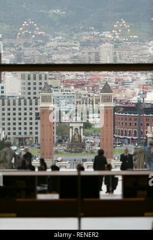 Plaza España, Barcellona. Spagna Foto Stock