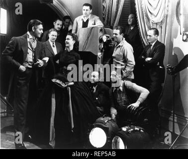 Via col vento Anno : 1939 USA Direttore : Victor Fleming Vivien Leigh, Clark Gable, Victor Fleming, David O. Selznick, Victor Fleming immagine di scatto Foto Stock