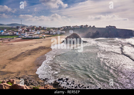 Mirleft paesaggio, Marocco Foto Stock