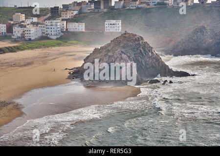 Mirleft paesaggio, Marocco Foto Stock