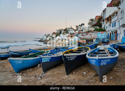 Taghazout, Agadir, Marocco Foto Stock
