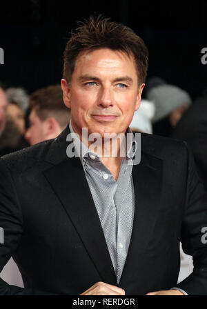 Londra, Regno Unito. Il 22 gennaio, 2019. John Barrowman, National Television Awards, l'O2, Londra, UK, 22 gennaio 2019, Foto di Richard Goldschmidt Credito: ricca di oro/Alamy Live News Foto Stock