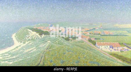 Vista di Zoutelande sull'isola di Walcheren. Dating: 1900 - 1912. Misurazioni: h 80 cm × w 159,5 cm; d 7 cm. Museo: Rijksmuseum Amsterdam. Autore: Ferdinando HART NIBBRIG. Foto Stock