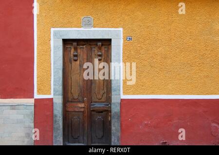 Sportello, storica città di Guanajuato, Sito Patrimonio Mondiale dell'UNESCO, Provincia di Guanajuato, Messico Foto Stock