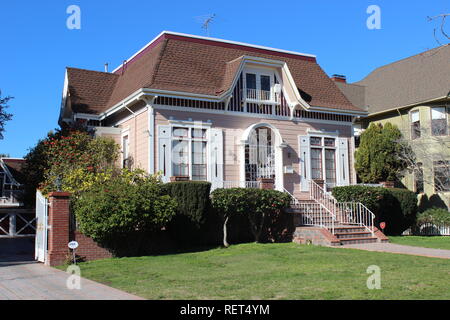 Queen Anne casa costruita 1889, Alameda, Clifornia Foto Stock