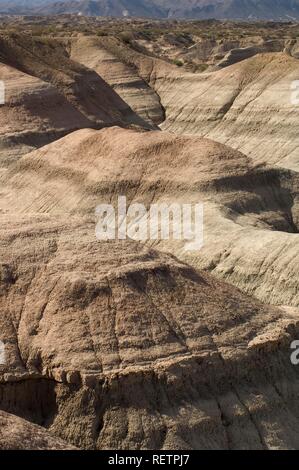 Valle Pintado, Ischigualasto, Valle de la Luna e la Valle della Luna, Sito Patrimonio Mondiale dell'UNESCO, El Gusano, San Juan Provincia Foto Stock