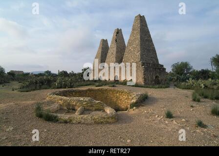 Ex miniera di Santa Brigida, minerale de Possos, Provincia di Guanajuato, Messico Foto Stock