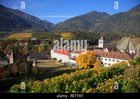 Abbazia di Novacella a Neustift vicino a Bressanone, Vahrn comune di Bolzano, Italia, Europa Foto Stock