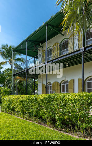 Ernest Hemingway's house e museo di Key West, Florida, Stati Uniti d'America Foto Stock