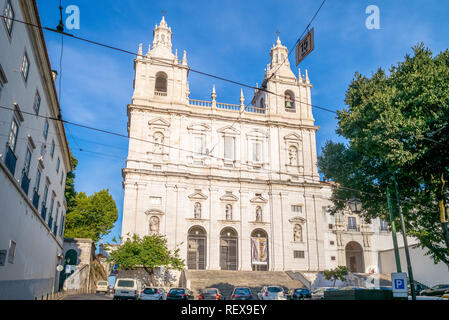 La chiesa o il Monastero di São Vicente de Fora, lisbona Foto Stock