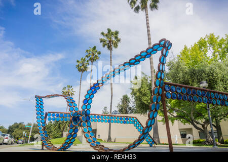 Aprile 25, 2017 Santa Clara, CA/USA - Triton Museo di arte pubblica display Foto Stock