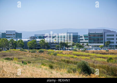 Agosto 17, 2017 Sunnyvale/CA/USA - Yahoo sede ubicata sul litorale di San Francisco Bay, Silicon Valley Foto Stock