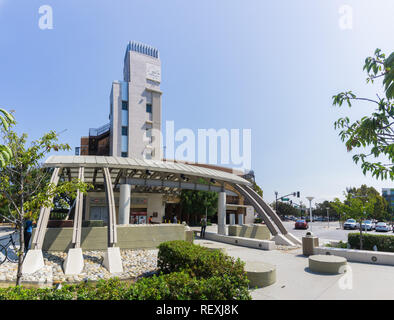 Il 5 settembre 2017 Sunnyvale/CA/USA - La stazione ferroviaria di Sunnyvale, South San Francisco Bay Foto Stock