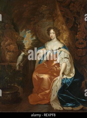 Ritratto di Maria Stuart (1662-95), moglie del principe William III. Dating: c. 1683. Misurazioni: h 80.5 cm × W 63,5 cm; d 5.5 cm. Museo: Rijksmuseum Amsterdam. Autore: Caspar Netscher. Foto Stock