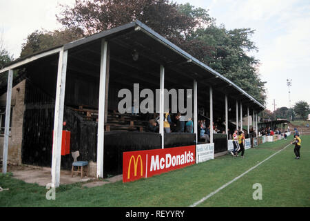 Vista generale di Netherfield FC Football Ground, Parkside Road, Kendal Cumbria, raffigurato su 18 Settembre 1993 Foto Stock