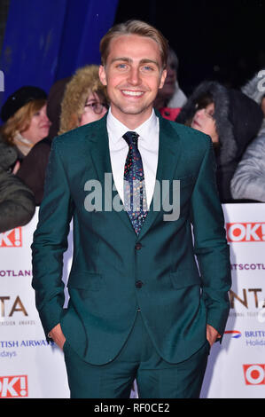 Barney Walsh frequentando il National Television Awards 2019 tenutasi presso l'O2 Arena, Londra Foto Stock