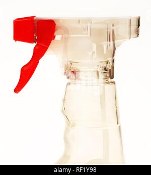 Plastica flacone spray, detergente domestico Foto Stock