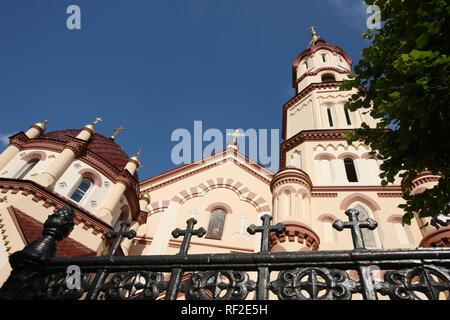 San Nicola Chiesa Ortodossa, Vilnius, Lituania, paesi baltici, Europa nord-orientale Foto Stock
