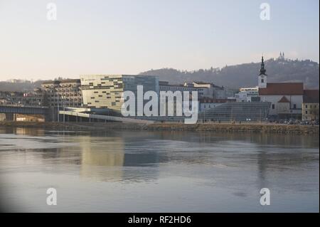 Austria, Linz, Ars Electronica Center, Treusch architecture ZT GmbH 2009 Foto Stock