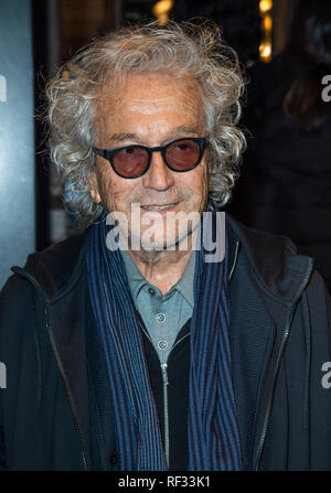 Londra, Regno Unito. 23 gennaio, 2019. Luc Plamondon assiste l'apertura notturna di "Notre Dame de Paris " a London Coliseum on gennaio 23, 2019 a Londra, Inghilterra. Credito: Gary Mitchell, GMP Media/Alamy Live News Foto Stock