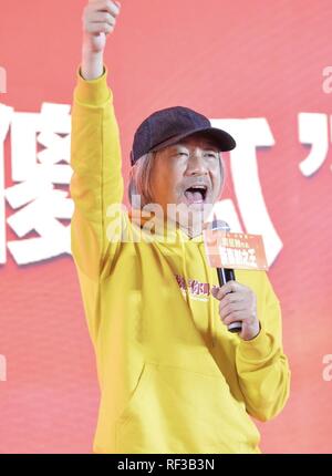 Shanghai, Cina. 23 gen 2019. Il regista Stephen Chow promuove il suo ultimo film in Shanghai. Credito: SIPA Asia/ZUMA filo/Alamy Live News Foto Stock