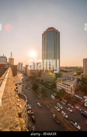 Una vista dello Zimbabwe Reserve Bank. Foto Stock