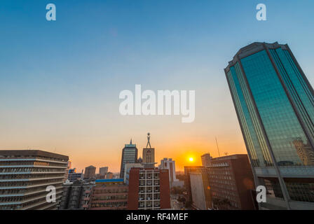 Una vista dello Zimbabwe Reserve Bank. Foto Stock