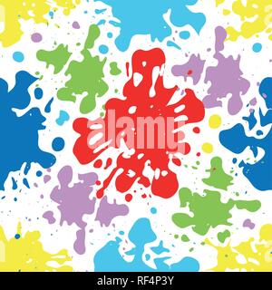 Set di grandi dimensioni di mano disegnato grunge elementi isolati su sfondo bianco. Inchiostro nero frontiere, i tratti di pennello, macchie, banner, Blot, schizza. Vector illu Illustrazione Vettoriale