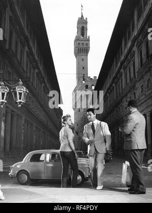 Alberto Sordi e isabelle corey, souvenir d'Italie, 1956 Foto Stock