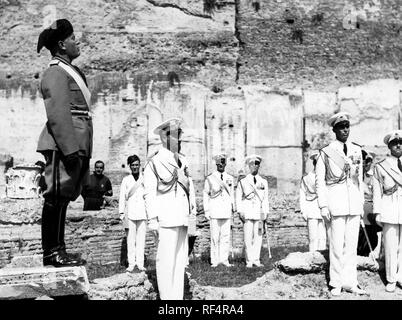 Benito Mussolini, Roma, la cerimonia per il successo della crociera atlantica, 1933 Foto Stock