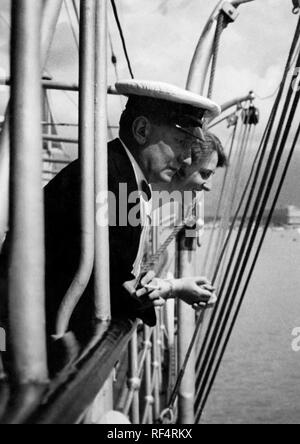 Guglielmo Marconi e maria cristina bezzi-scali, 1936 Foto Stock