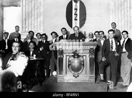 Prima nazionale consiglio fascista, Italia 1924 Foto Stock