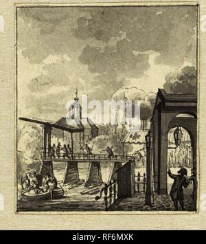 In 't Jaar 1787. Relatore per parere: anonimo. Relatore per parere: Jacques Kuyper (respinta attribuzione). Dating: c. 1789 - c. 1810. Luogo: Paesi Bassi. Misurazioni: h 65 mm × W 55 mm. Museo: Rijksmuseum Amsterdam. Foto Stock