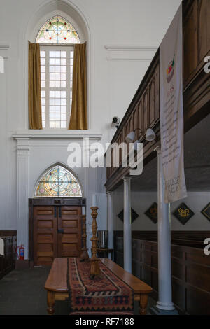 Vista interna del Groote Kerk di Città del Capo in Sud Africa Foto Stock