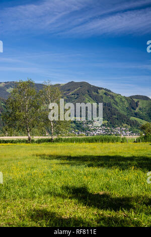 Zell nel lago è un comune di Austria Salisburgo., Zell am See ist eine Stadtgemeinde im österreichischen Land Salzburg. Foto Stock