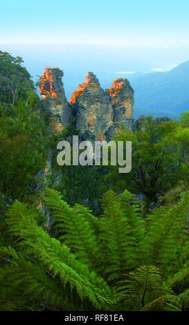 Le tre sorelle, KATOOMBA, Australia Foto Stock